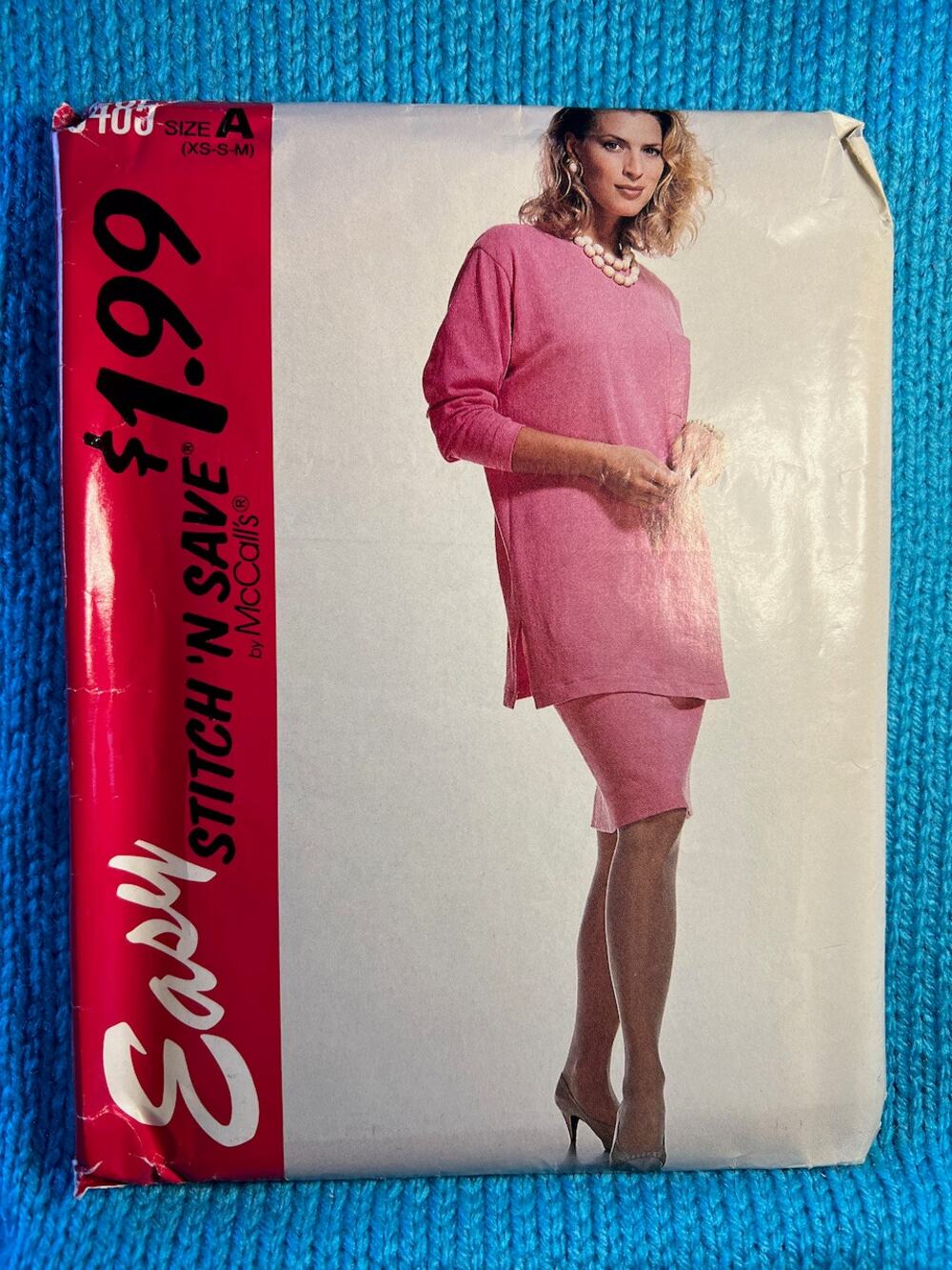 McCalls 6485 Sewing pattern tunic long sleeve pencil skirt size Xs S M